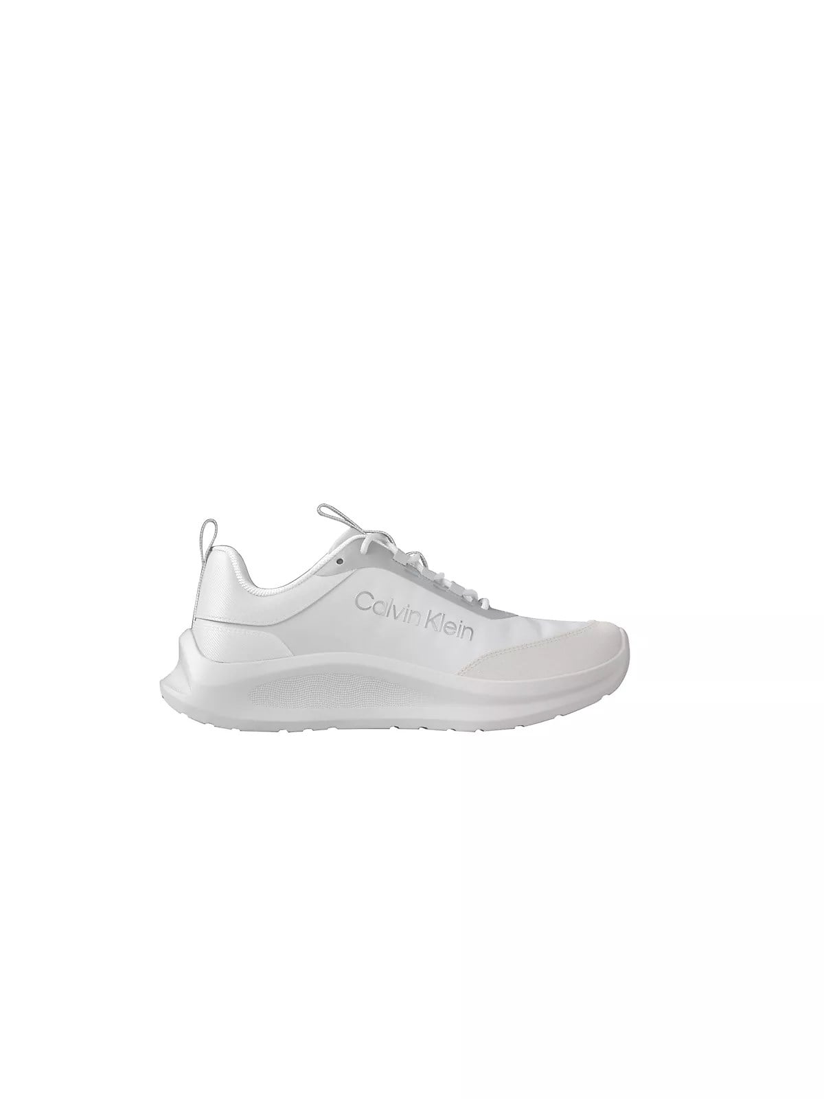 Calvin Klein Calvin Klein Kadın Düşük Bilekli Rahat Taban Logo İmzalı Süet Detaylı Beyaz1 Sneaker HW0HW03293-061
