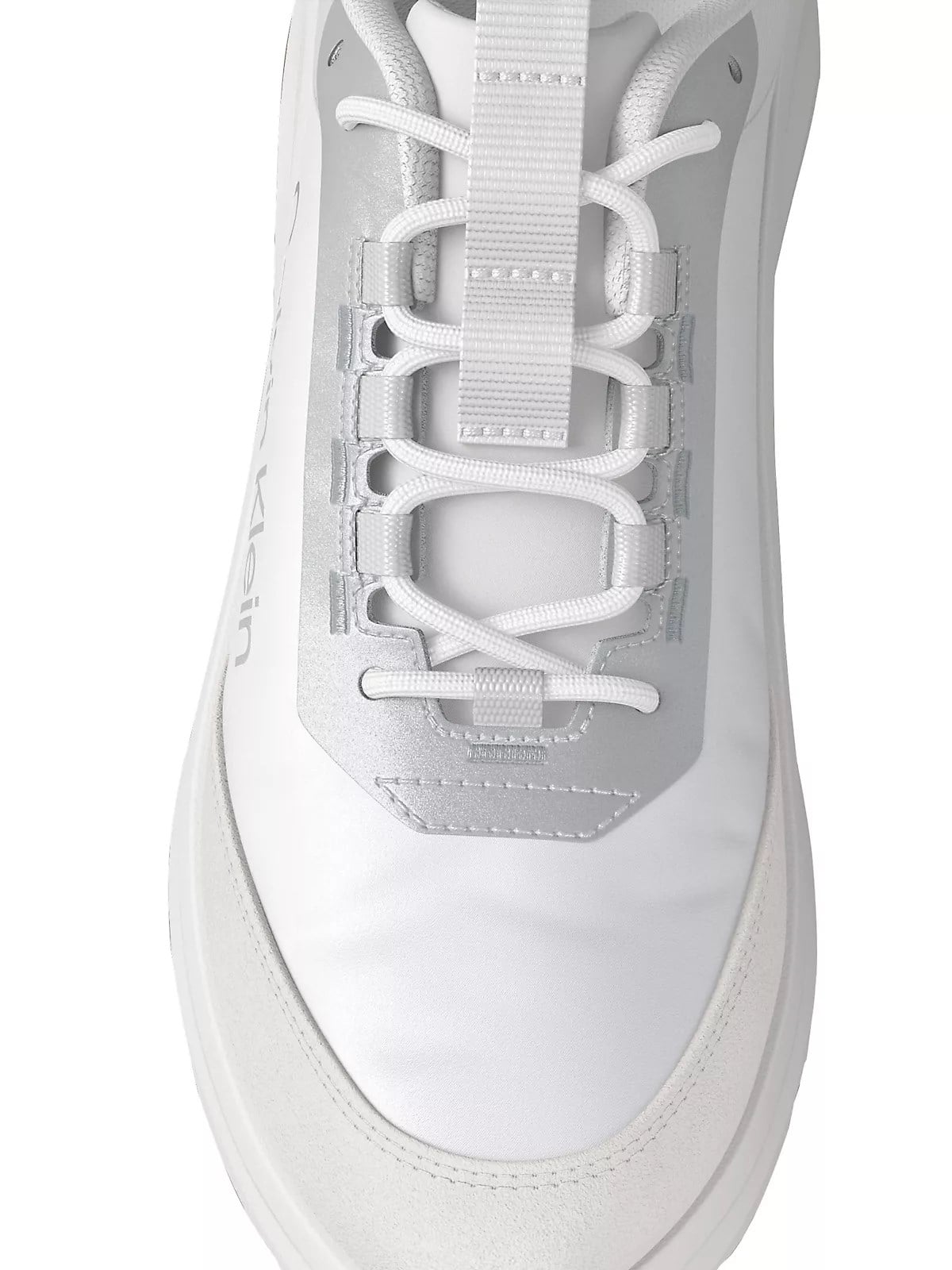 Calvin Klein Calvin Klein Kadın Düşük Bilekli Rahat Taban Logo İmzalı Süet Detaylı Beyaz1 Sneaker HW0HW03293-061
