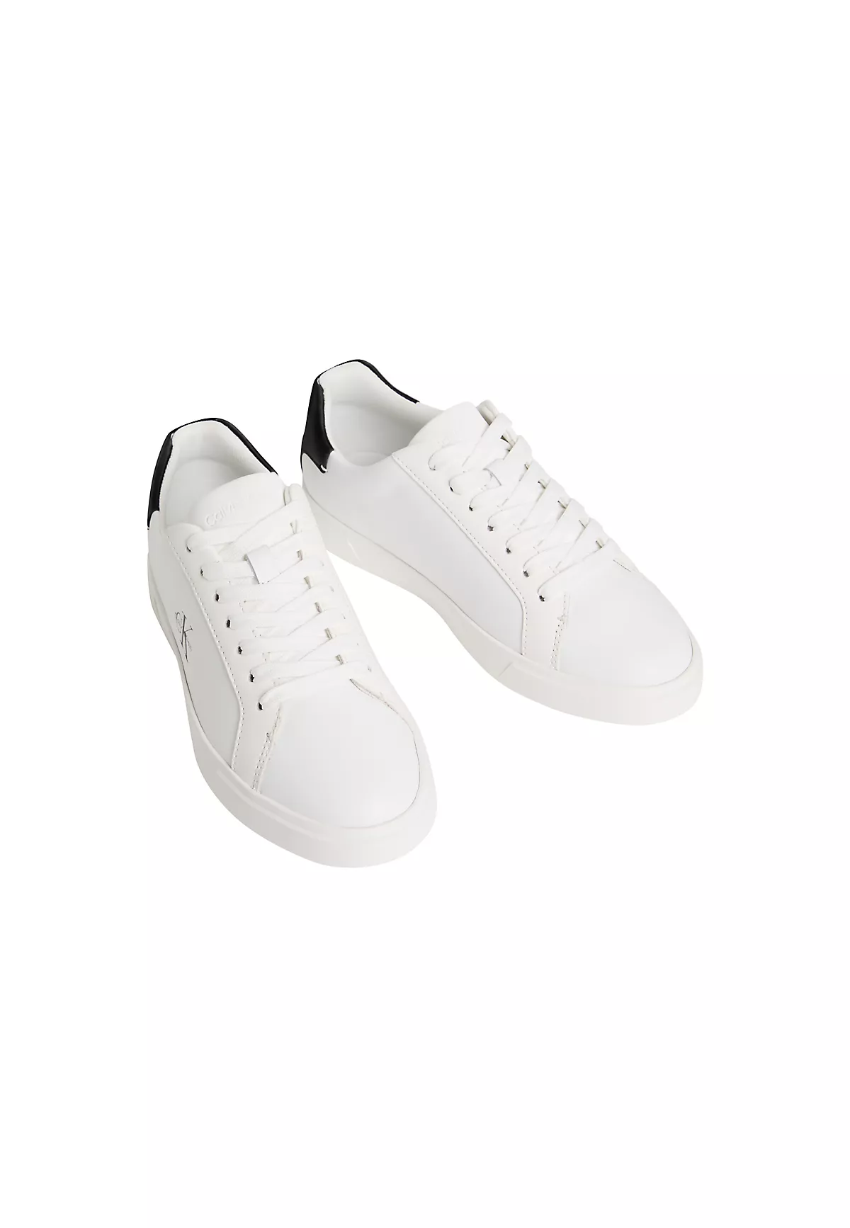 Calvin Klein Calvin Klein Kadın Düşük Bilekli CK Logo Detaylı Deri Beyaz Sneaker HW0HW03146-01W