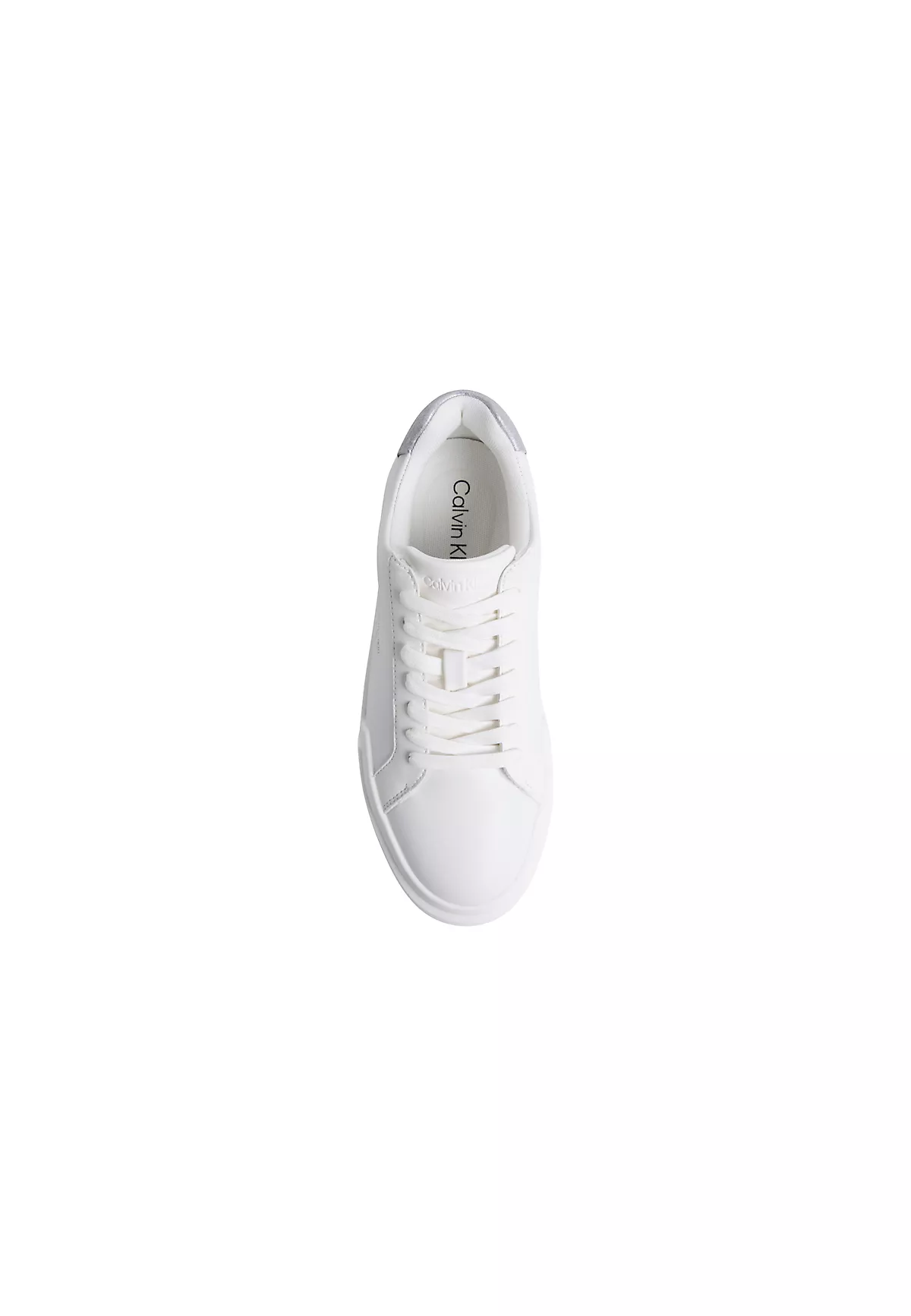 Calvin Klein Calvin Klein Kadın Düşük Bilekli TH Logo Detaylı Deri Beyaz Sneaker HW0HW02988-05Y