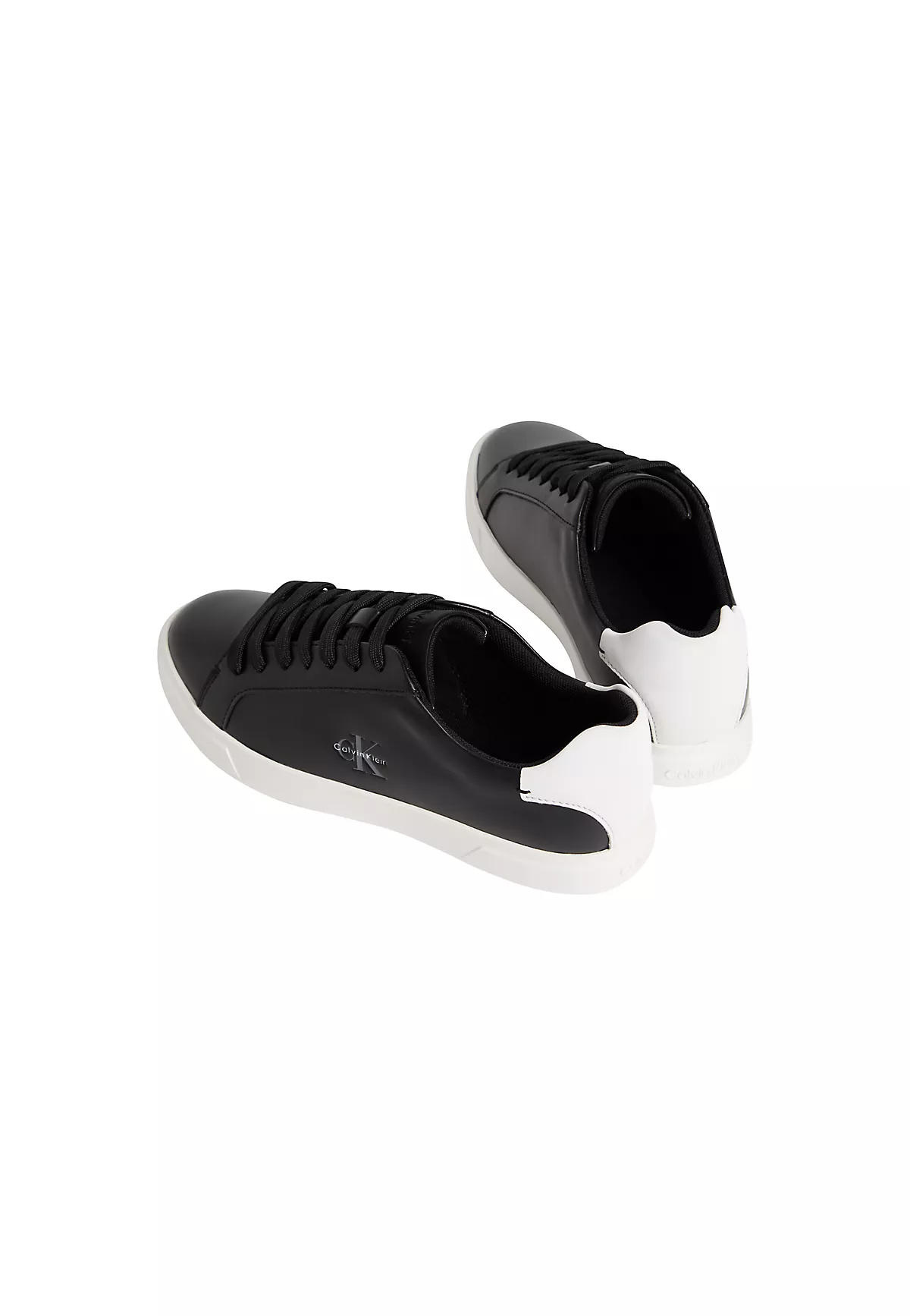 Calvin Klein Calvin Klein Kadın Düşük Bilekli CK Logo Detaylı Deri Siyah Sneaker HW0HW03146-0GM