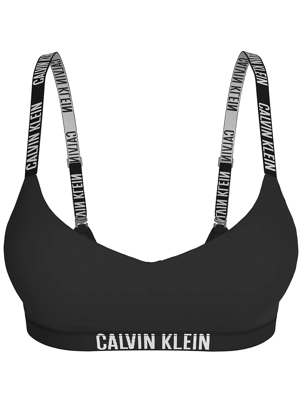 Calvin Klein Calvin Klein Kadın Hafif Destekli Logo İmzalı Askılı Siyah Büstiyer LV00QF8754-UB1