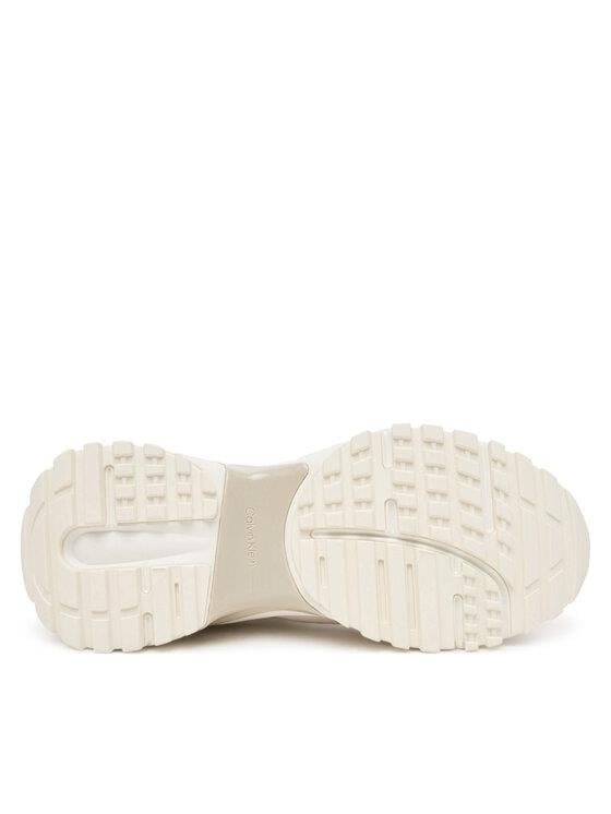 Calvin Klein Calvin Klein Kadın Kalın Topuk Bağlamalı Süet Kumaş Rahat Taban Beyaz Sneaker YW0YW01995-0IZ