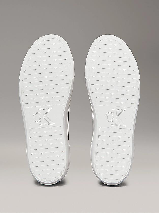 Calvin Klein Calvin Klein Kadın Kalın ve Düz Tabanlı Yuvarlak Burunlu Deri Siyah Sneaker YW0YW01763-0GM