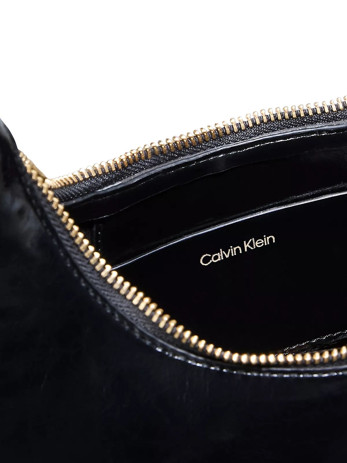 Calvin Klein Calvin Klein Kadın Kalın Kısa Kulp Deri Fermuar Kapama Siyah Omuz Çantası LV04F3737G-UB1