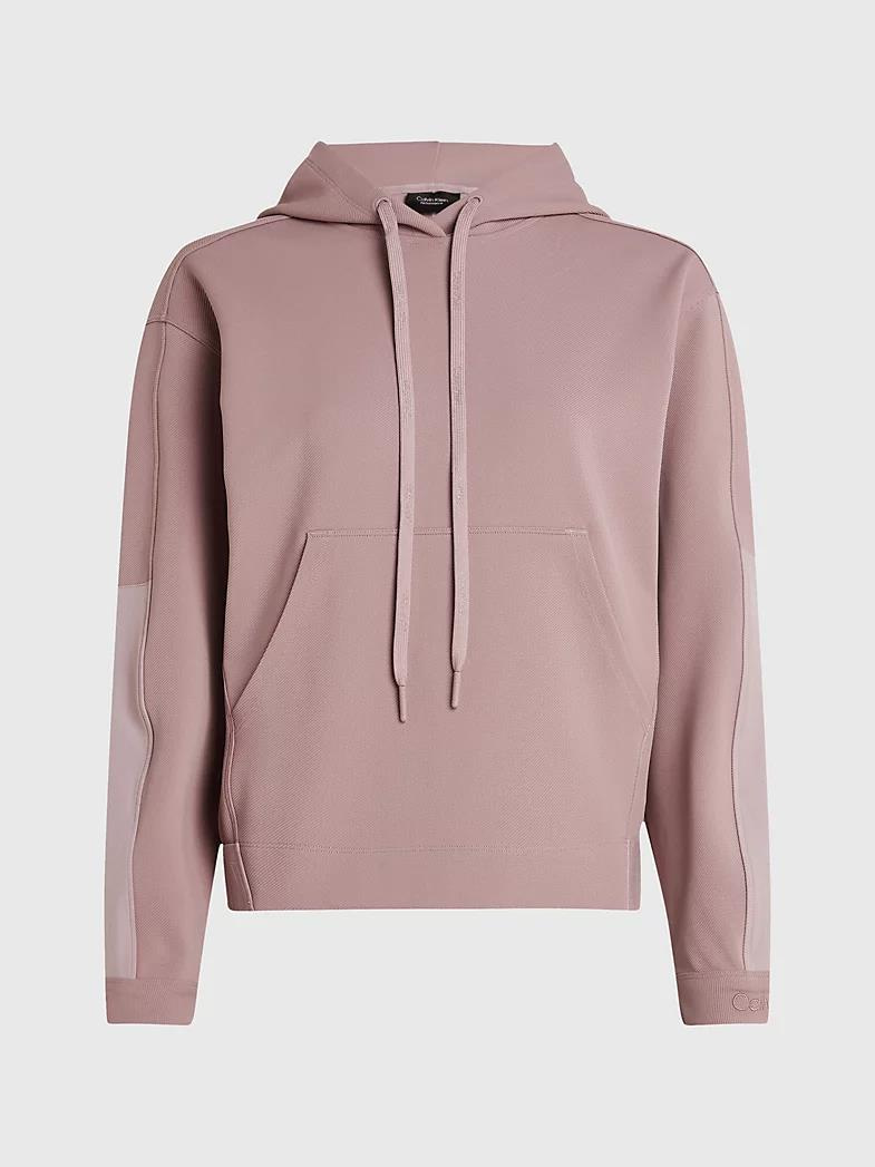 Calvin Klein Calvin Kleın Kadın Kapüşonlu Fermuar Kapamalı Cepli Uzun Kol Pembe Sweatshirt 00GWS3W302-8HR