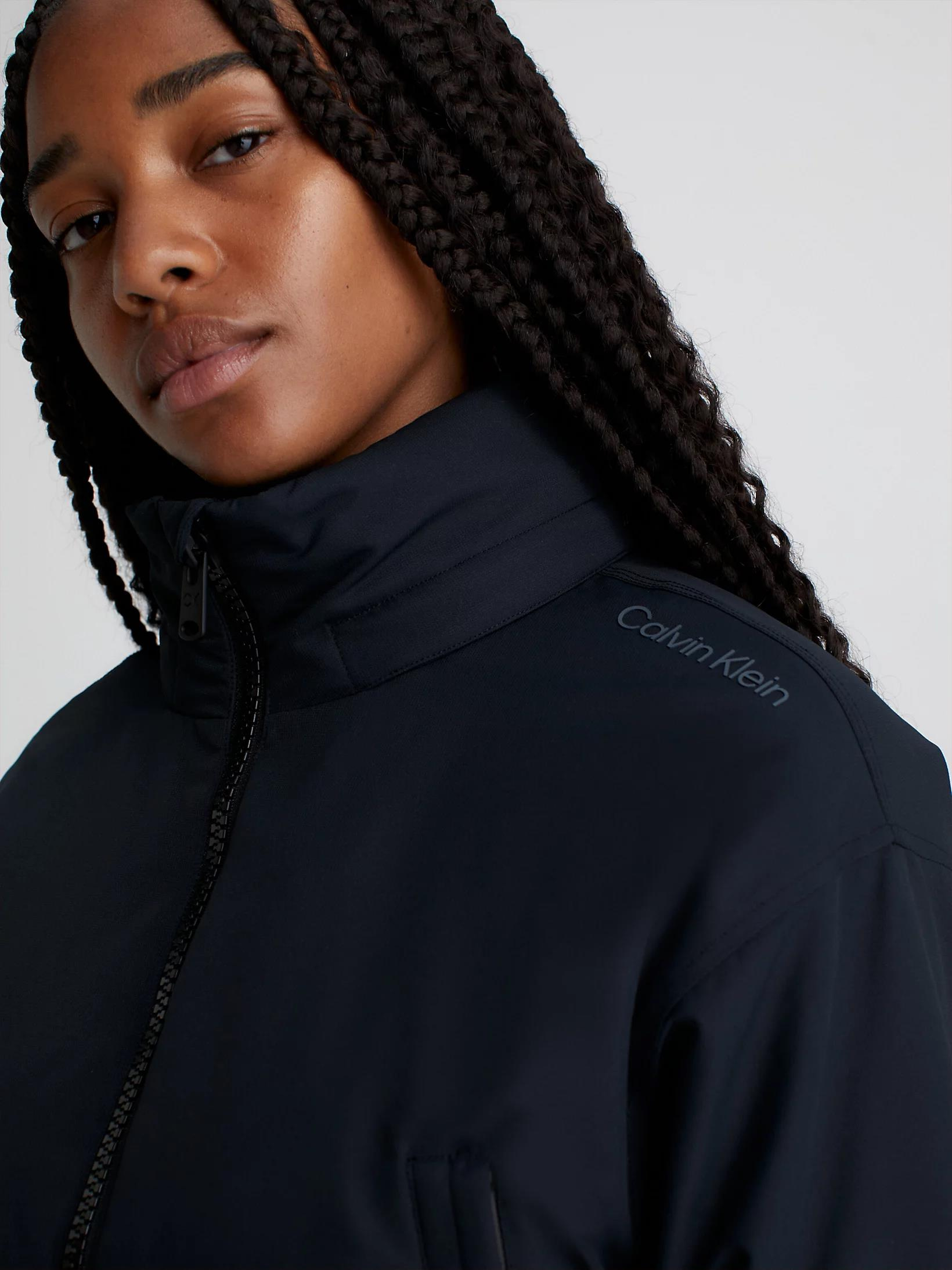 Calvin Klein Calvin Kleın Kadın Kapüşonlu Fermuar Kapamalı Cepli Uzun Kol Siyah Mont 00GWF3O506-BAE
