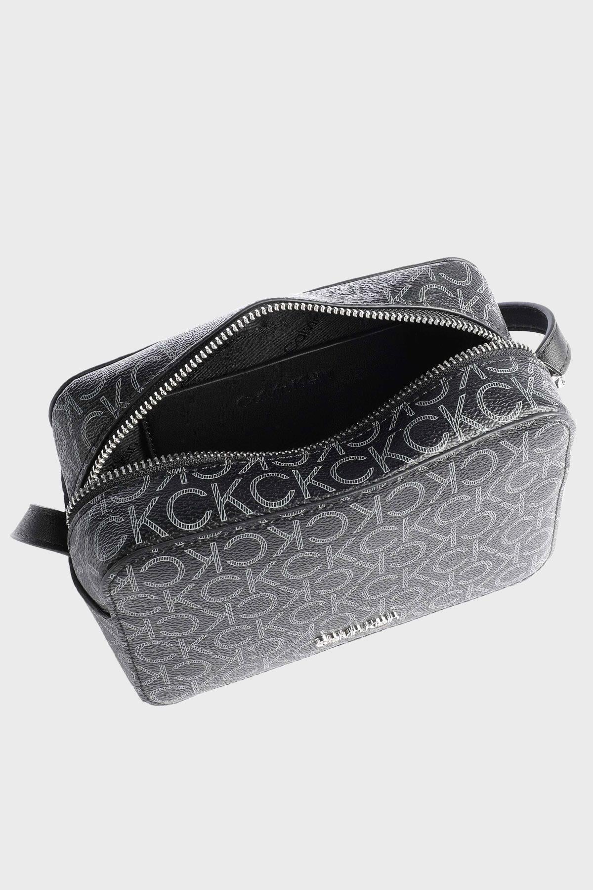 Calvin Klein Calvin Kleın Kadın Logo Baskılı Çapraz Siyah Çanta K60K610294-0GJ