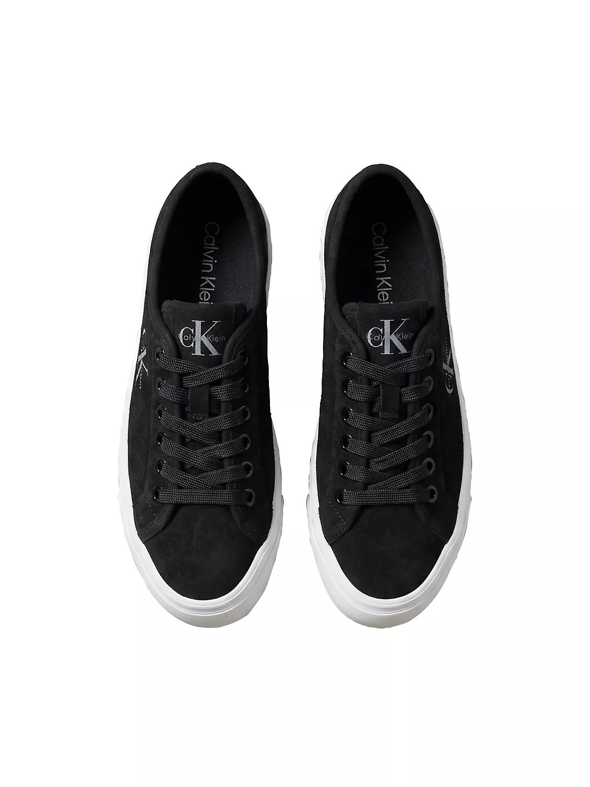 Calvin Klein Calvin Klein Kadın Logo Detaylı Rahat ve Yüksek Tabanlı Siyah Sneaker HW0HW03088-BEH