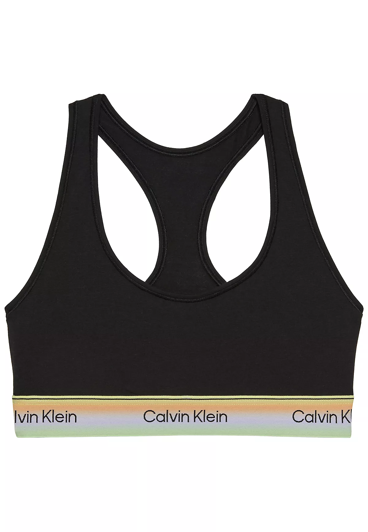 Calvin Klein Calvin Klein Kadın Logo Detaylı Elastik Bel Bantlı Pamuklu Siyah Bralet LV00QF8857-UB1