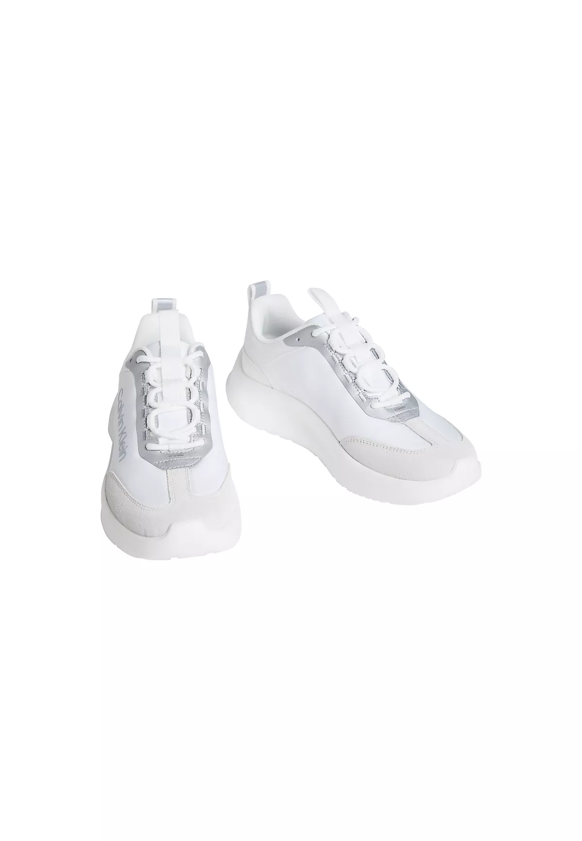Calvin Klein Calvin Klein Kadın Logo Detaylı Rahat ve Yüksek Tabanlı Beyaz Sneaker HW0HW03149-05Y