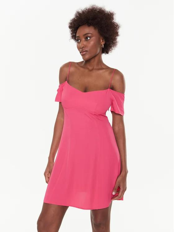 Calvin Klein Calvin Kleın Kadın Logolu Rahat Günlük Pembe Elbise J20J221073-XI1