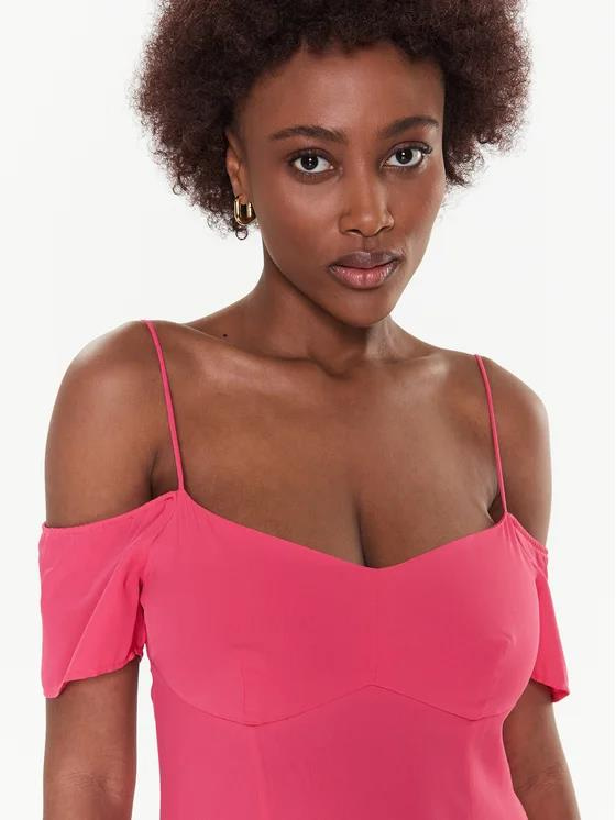 Calvin Klein Calvin Kleın Kadın Logolu Rahat Günlük Pembe Elbise J20J221073-XI1