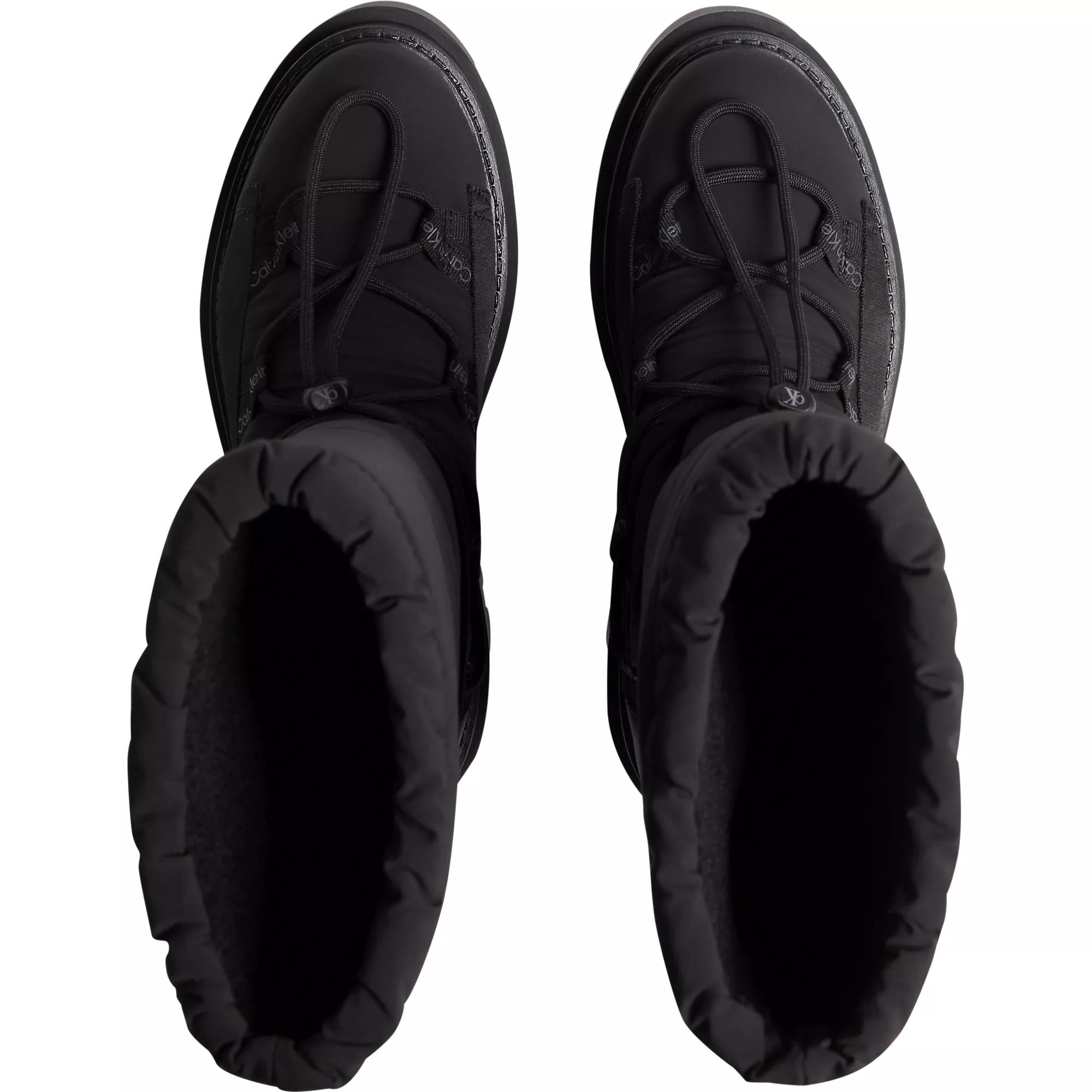 Calvin Klein Calvin Kleın Kadın Logolu Uzun Boy Bağcıklı Su Geçirmez Kışlık Siyah Bot & Bootie YW0YW01146-0GT