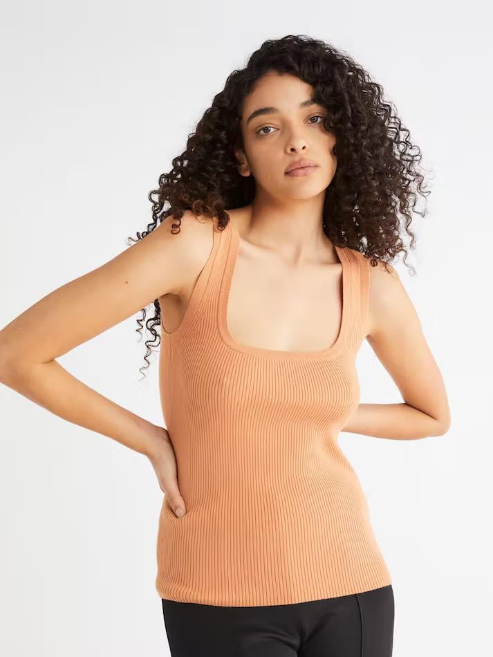 Calvin Klein Calvin Kleın Kadın Logolu Kısa Kollu Pamuklu Kahverengi Atlet K20K204984-GQB