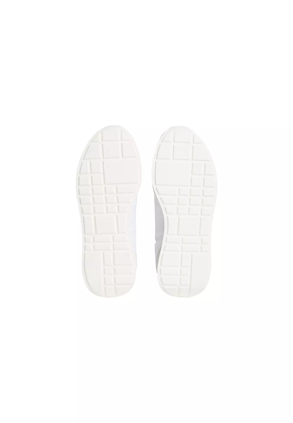 Calvin Klein Calvin Klein Kadın Logolu Süet Detaylı CK Desenli Bağlamalı Rahat Taban Beyaz Sneaker YW0YW02060-05V