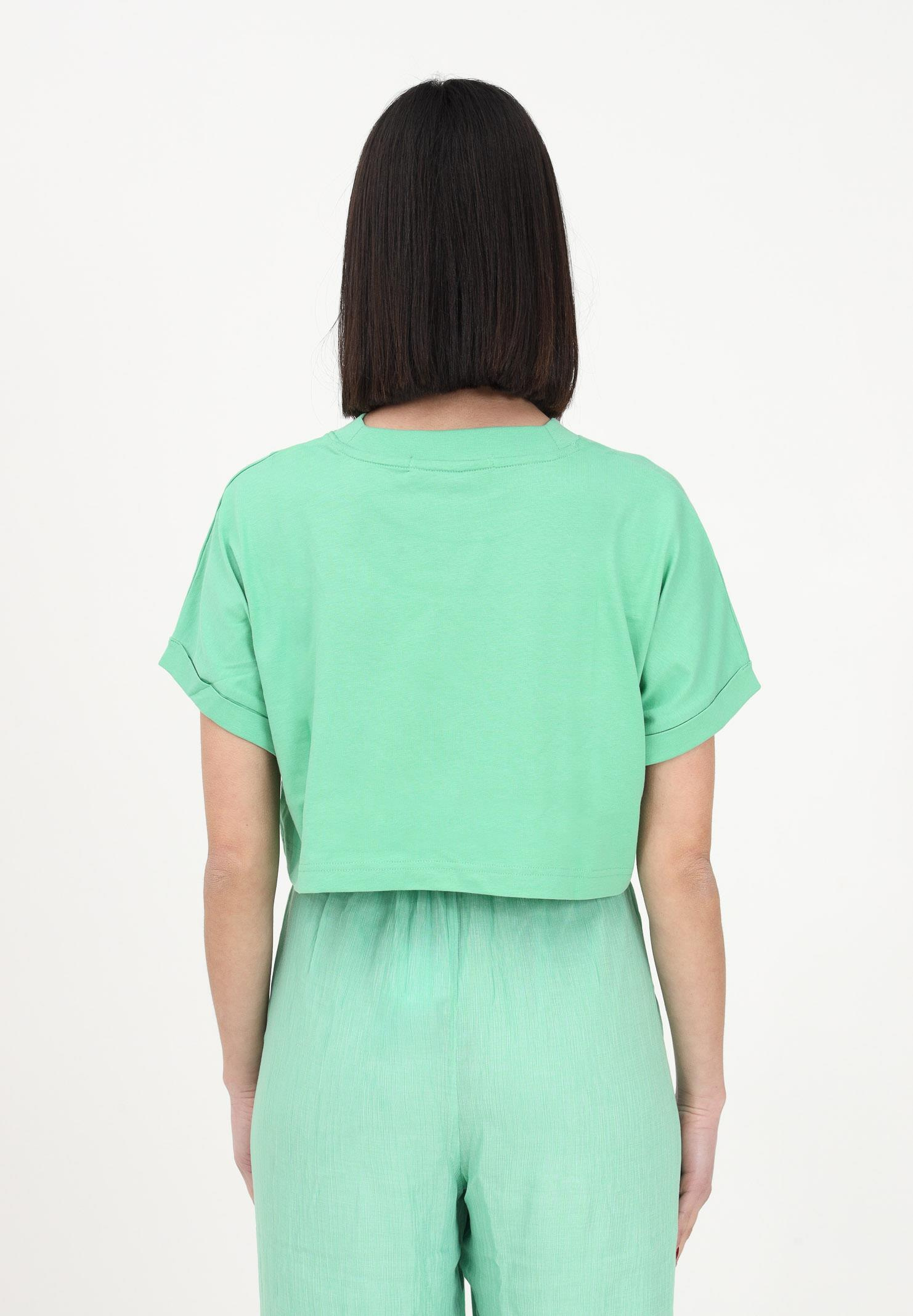 Calvin Klein Calvin Kleın Kadın Logolu Kısa Kollu Pamuklu Yeşil T-Shirt J20J221048-L1C