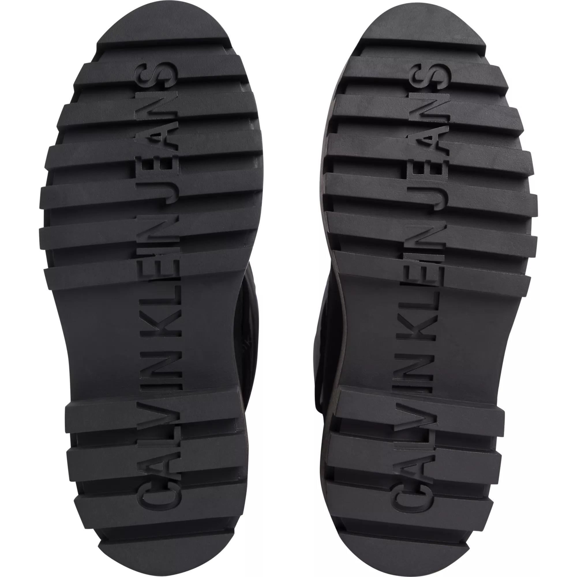 Calvin Klein Calvin Kleın Kadın Logolu Uzun Boy Bağcıklı Su Geçirmez Kışlık Siyah Bot & Bootie YW0YW01146-0GT