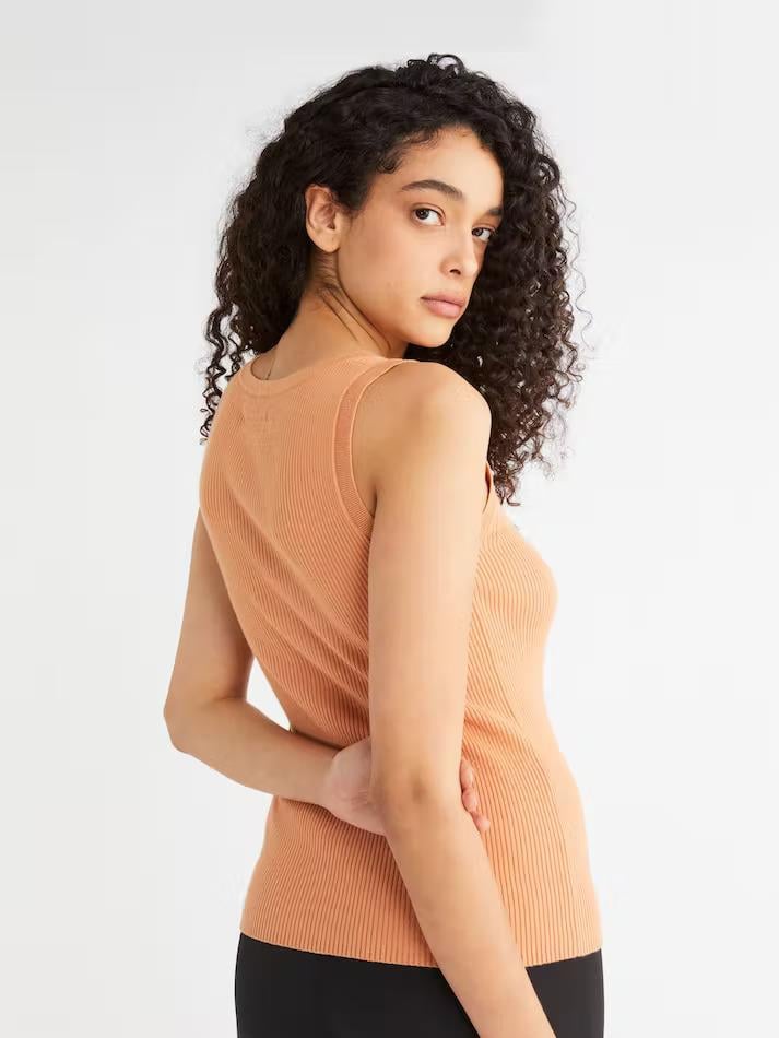 Calvin Klein Calvin Kleın Kadın Logolu Kısa Kollu Pamuklu Kahverengi Atlet K20K204984-GQB