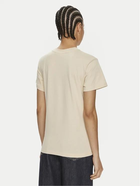 Calvin Klein Calvin Kleın Kadın Marka Logolu Sıfır Yaka Bol Kesim Kollu Gri T-Shirt K20K205448-PGD