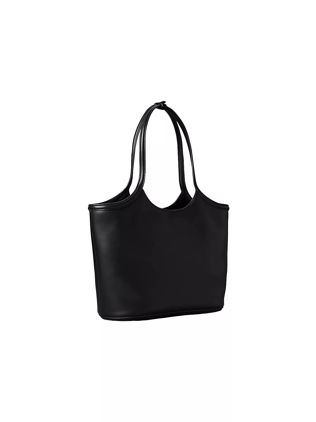 Calvin Klein Calvin Klein Kadın Marka Logolu Düz Deri Kısa Askılı Siyah Çanta LV04F3562G-UB1