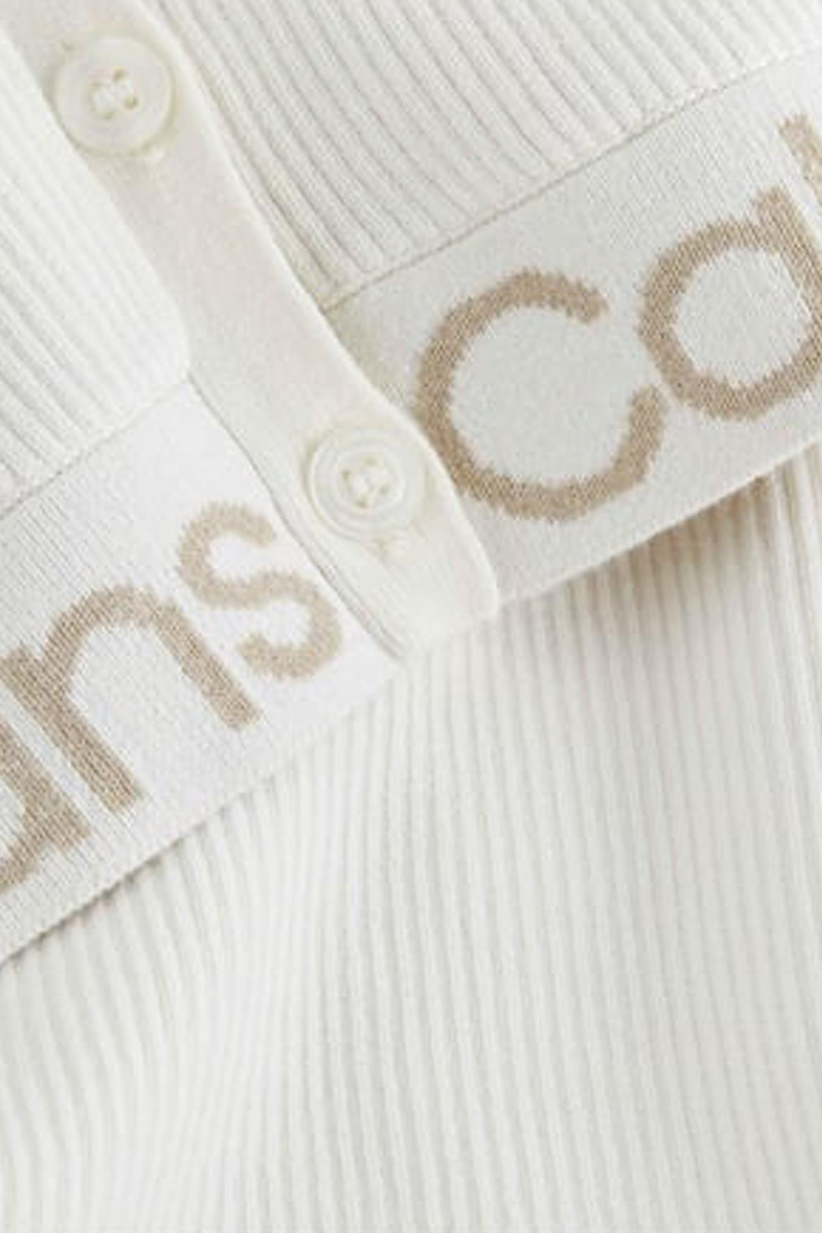 Calvin Klein Calvin Kleın Kadın Marka Logolu Uzun Kollu Rahat Bej Kazak J20J221961-YBI
