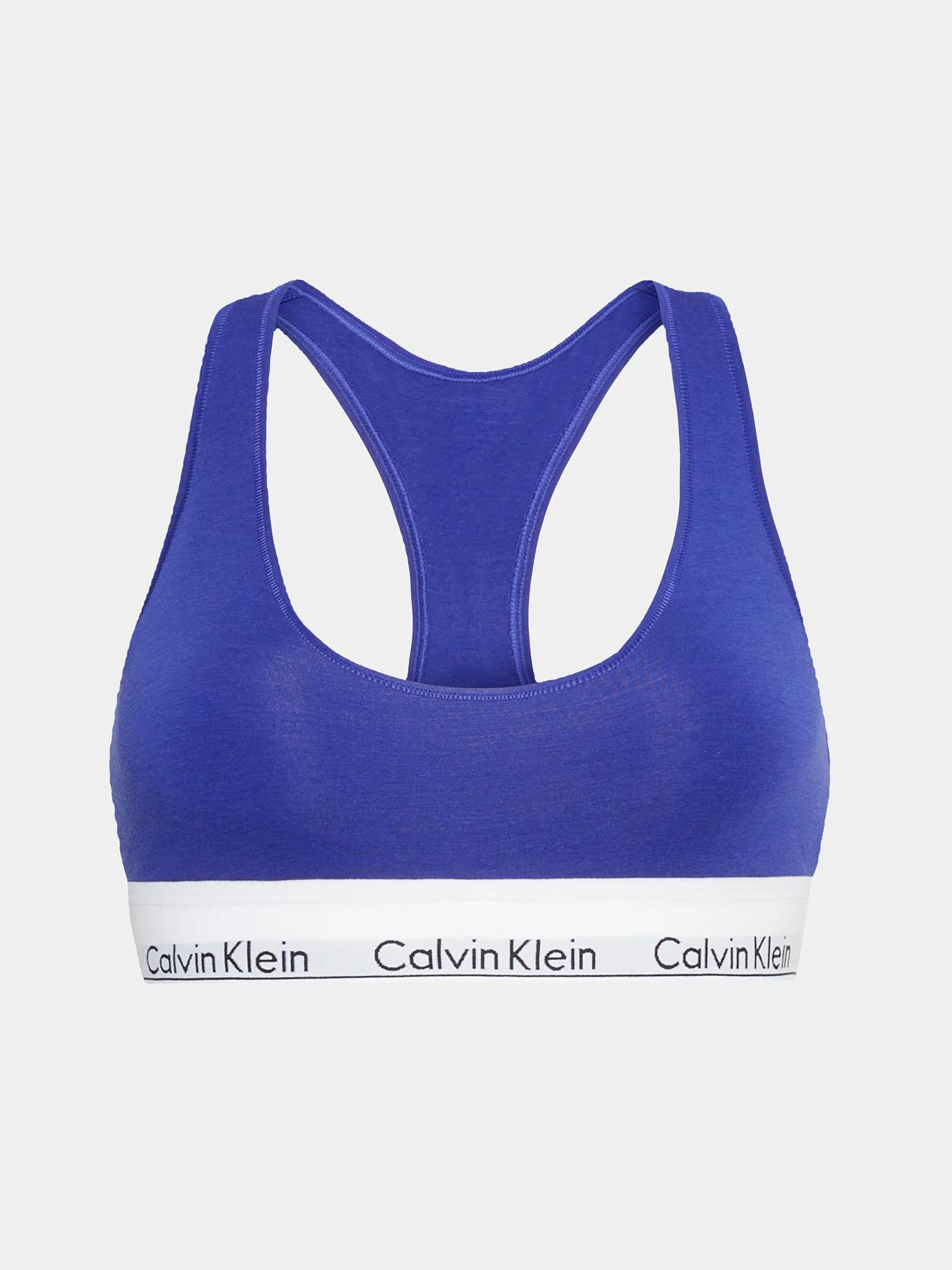 Calvin Klein Calvin Kleın Kadın Marka Logolu Askılı Spor Giyim Günlük Lacivert Büstiyer 0000F3785E-FPT