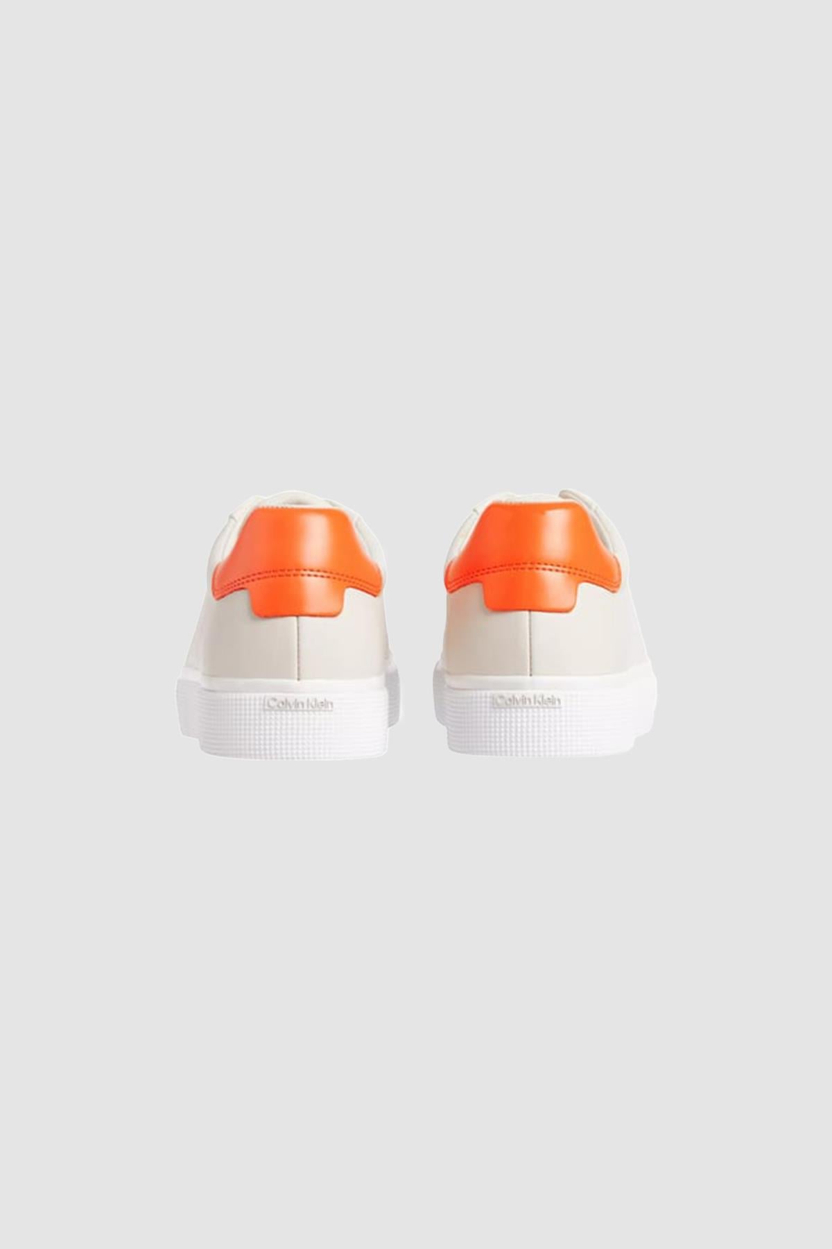 Calvin Klein Calvin Kleın Kadın Marka Logolu Bağcıklı Kaydırmaz Tabanlı Günlük Bej Sneaker HW0HW01865-ACG