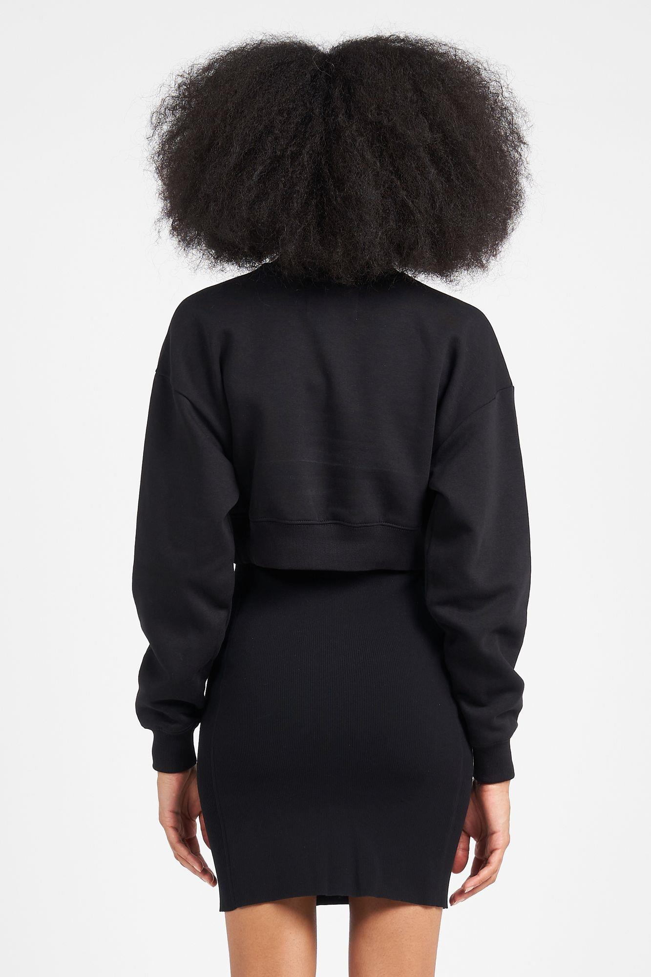 Calvin Klein Calvin Kleın Kadın Marka Logolu Uzun Kollu Rahat Siyah Sweatshirt J20J222227-BEH