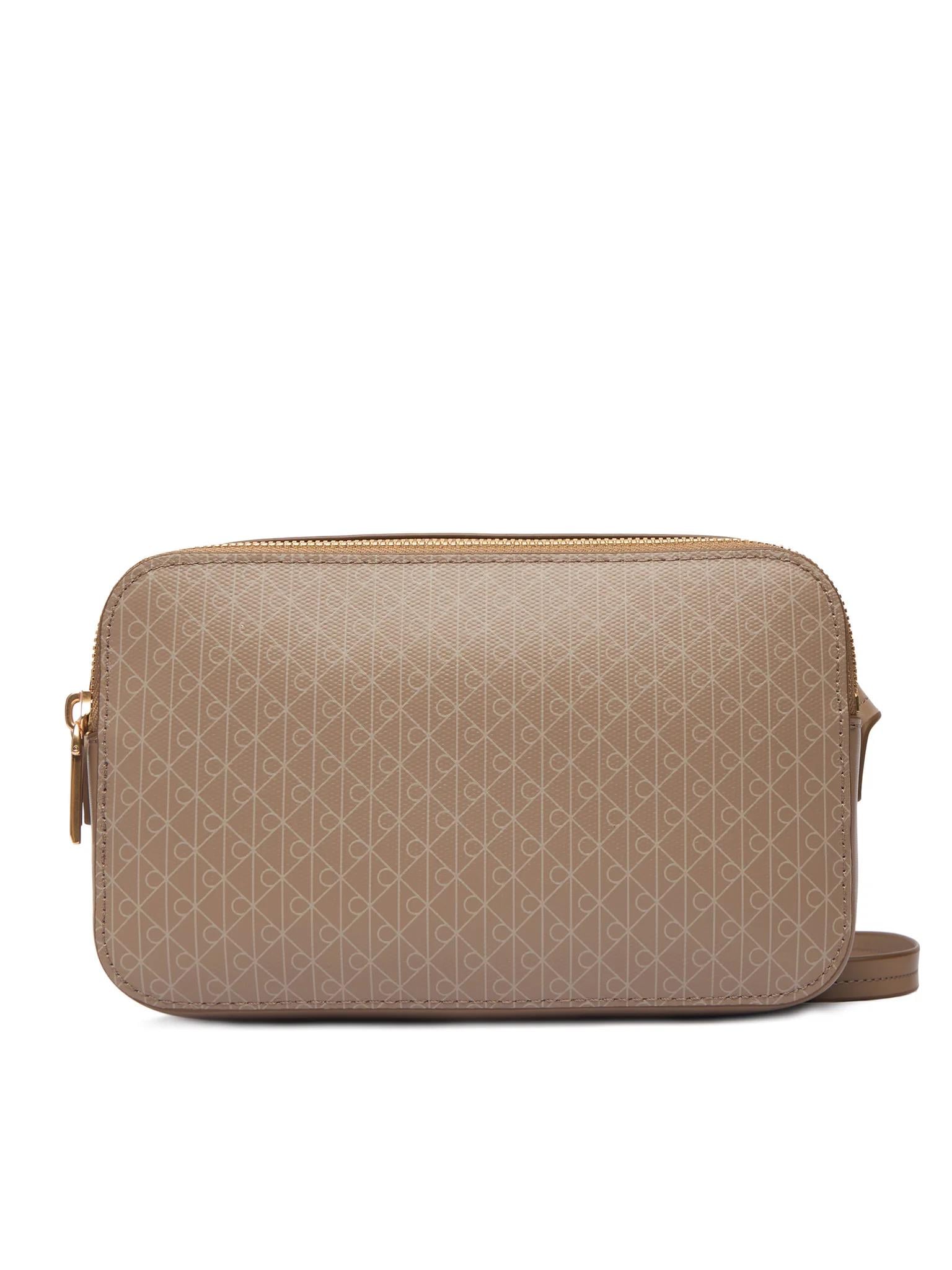 Calvin Klein Calvin Klein Kadın Monogram Logolu Ayarlanabilir Sabit Omuz Askılı Haki Omuz Çantası LV04F3268G-3I6