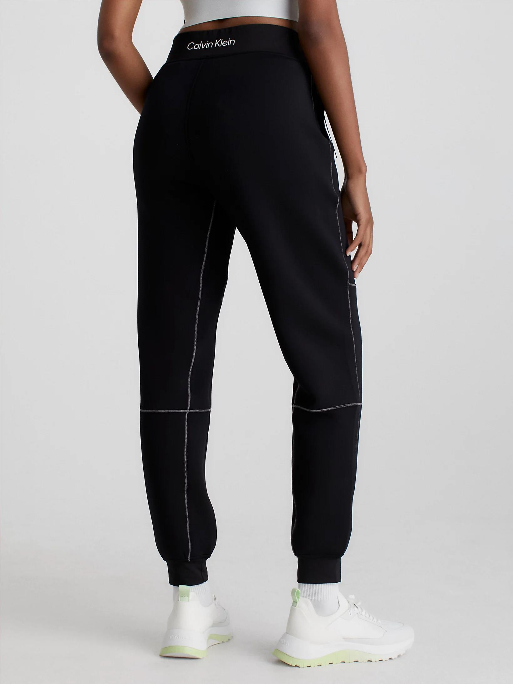 Calvin Klein Calvin Kleın Kadın Pamuklu Logolu Lastikli Normal Bel Siyah Eşofman Altı 00GWF3P636-BAE