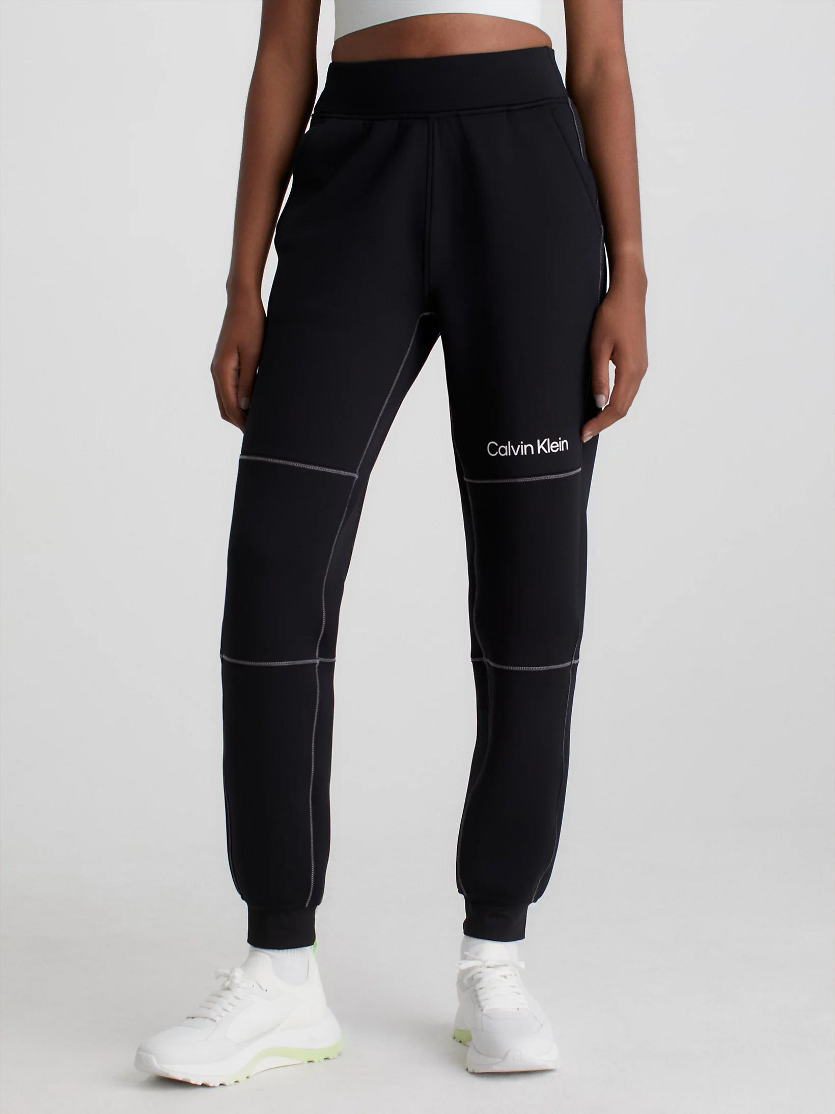 Calvin Klein Calvin Kleın Kadın Pamuklu Logolu Lastikli Normal Bel Siyah Eşofman Altı 00GWF3P636-BAE