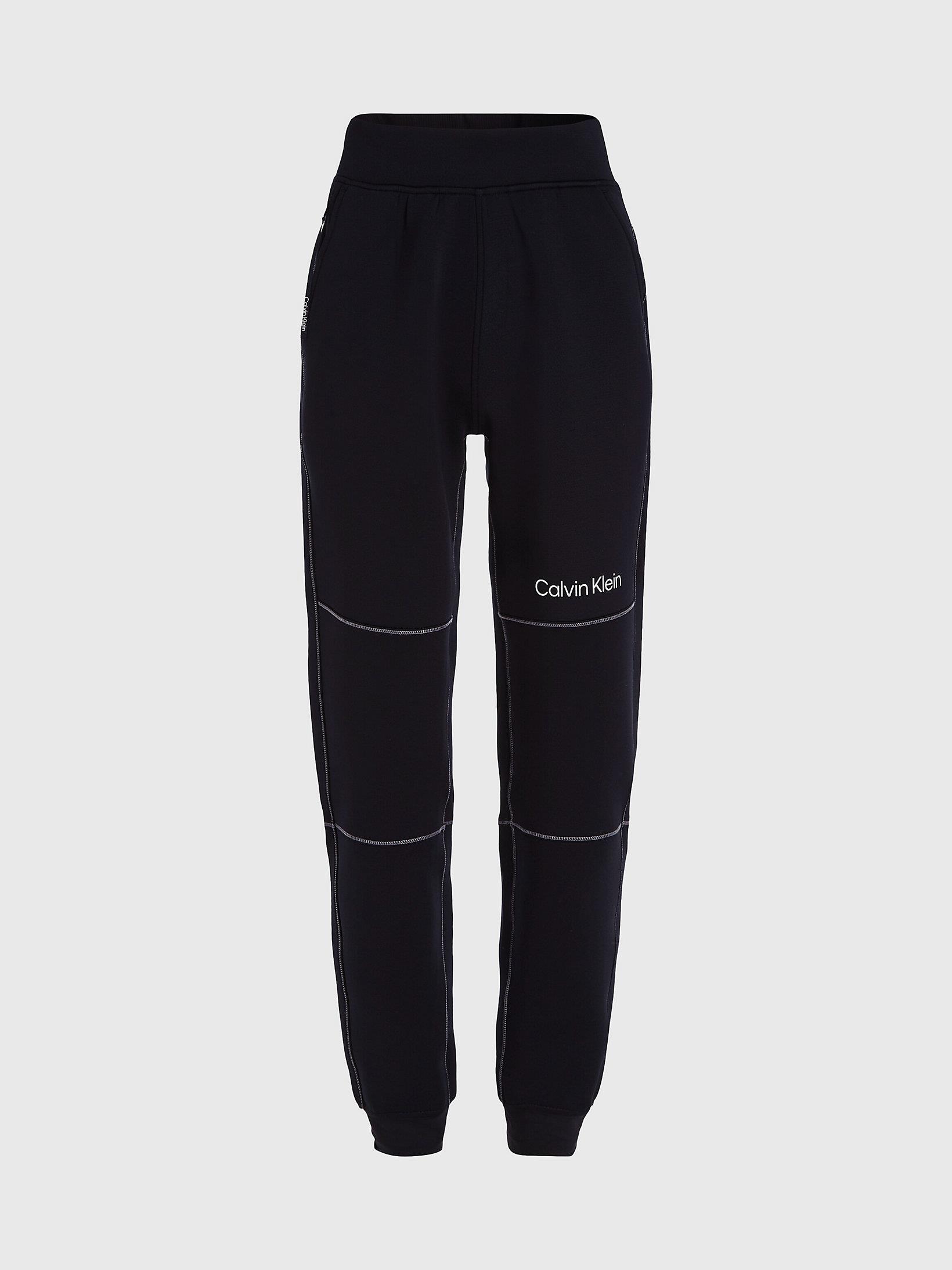 Calvin Klein Calvin Kleın Kadın Pamuklu Logolu Lastikli Normal Bel Siyah Eşofman Altı 00GWF3P636-BAE