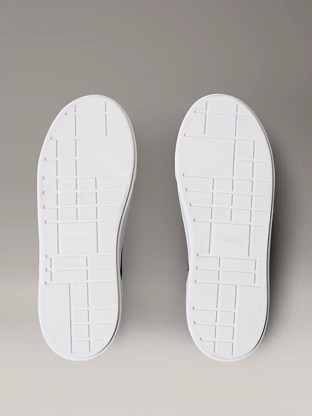 Calvin Klein Calvin Klein Kadın Platform Taban CK Logolu Deri Siyah Sneaker YW0YW01928-0GM