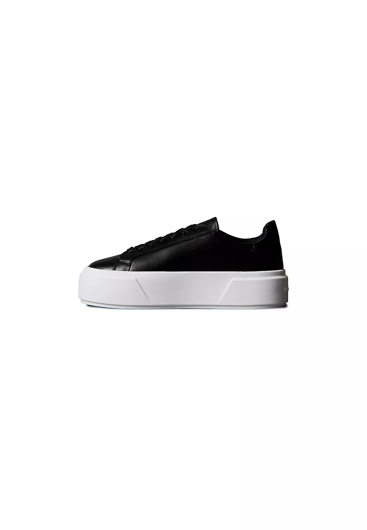 Calvin Klein Calvin Klein Kadın Platform Taban CK Logolu Deri Siyah Sneaker YW0YW01928-BEH