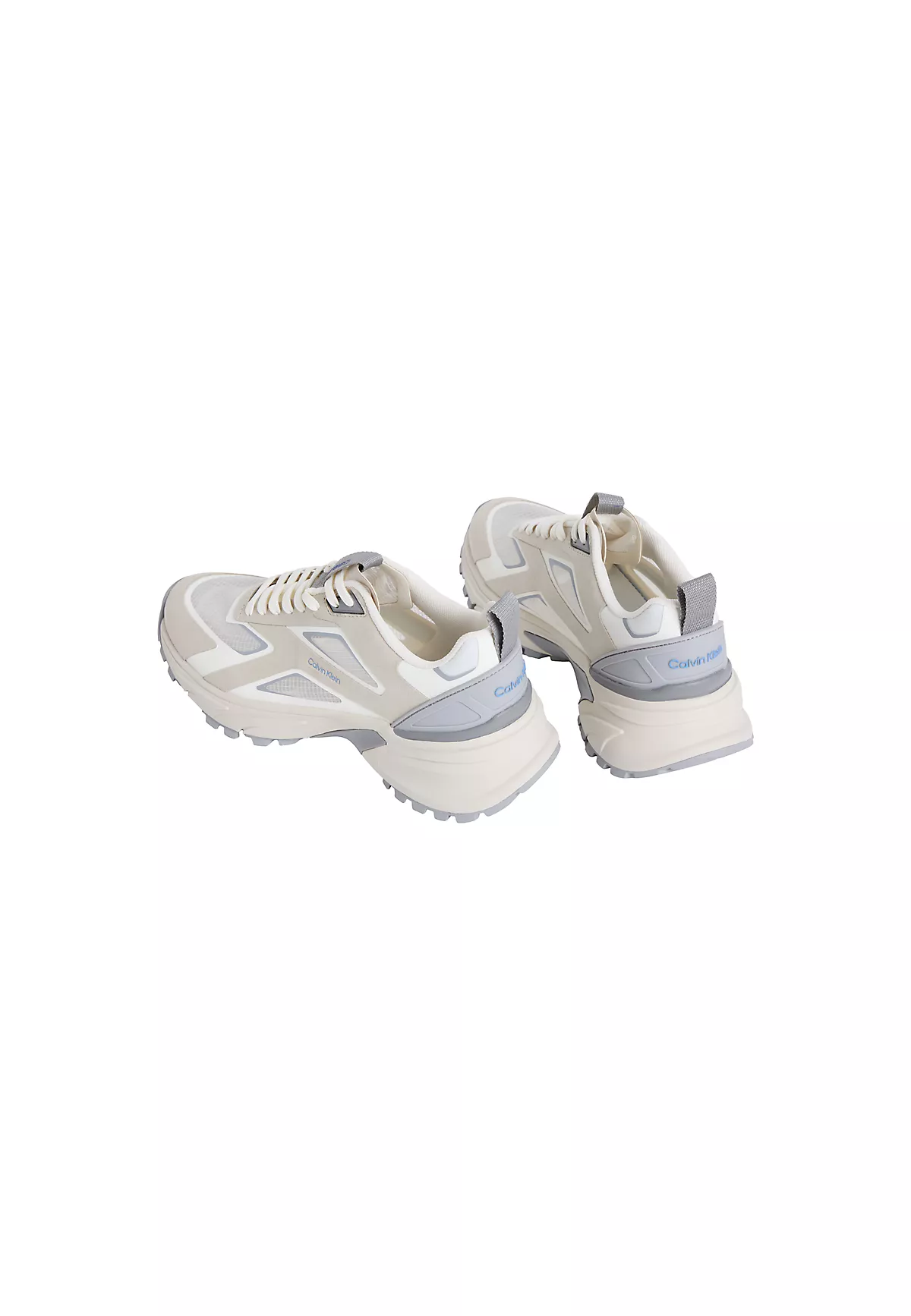 Calvin Klein Calvin Klein Kadın Rahat ve Yüksek Tabanlı Logo Detaylı Bej Sneaker HW0HW03019-0GC