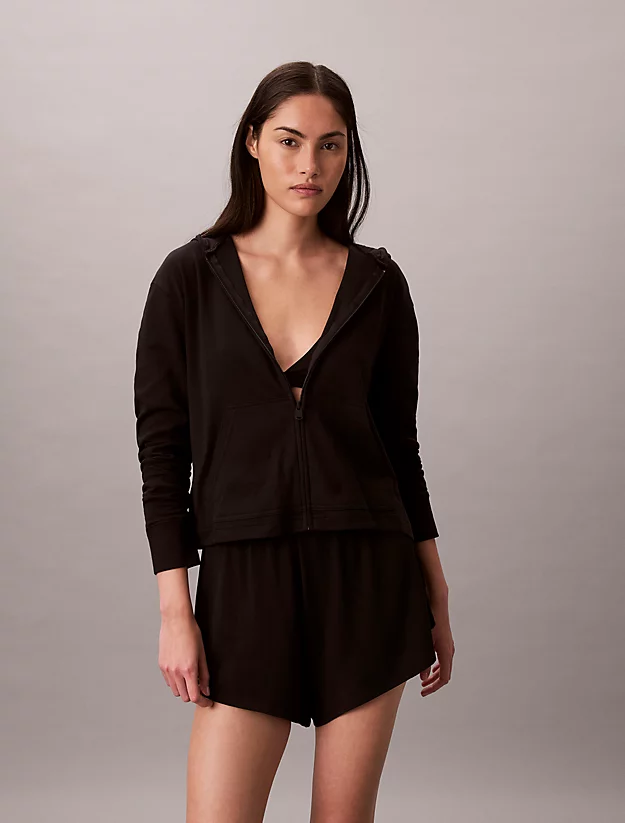 Calvin Klein Calvin Klein Kadın Rahat Kalıp Beli Lastikli Kısa Siyah Şort LV00QS7614-UB1
