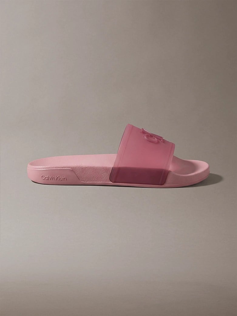 Calvin Klein Calvin Klein Kadın Rahat Taban Logo Dokulu Pembe Terlik HW0HW02959-VCE