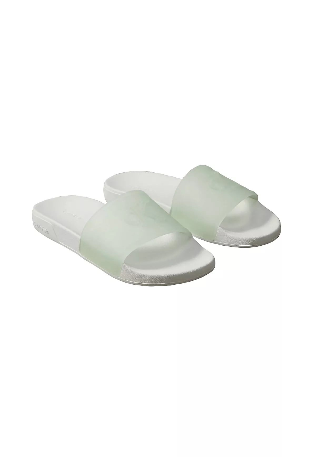 Calvin Klein Calvin Klein Kadın Rahat Taban Logo Dokulu Mavi Terlik HW0HW02959-CHE