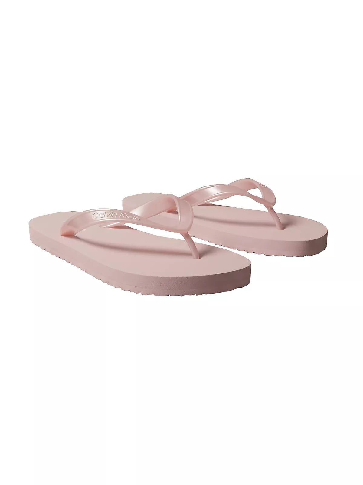 Calvin Klein Calvin Klein Kadın Rahat Taban Logo Detaylı Parmak Arası Pembe Terlik HW0HW02956-TFF