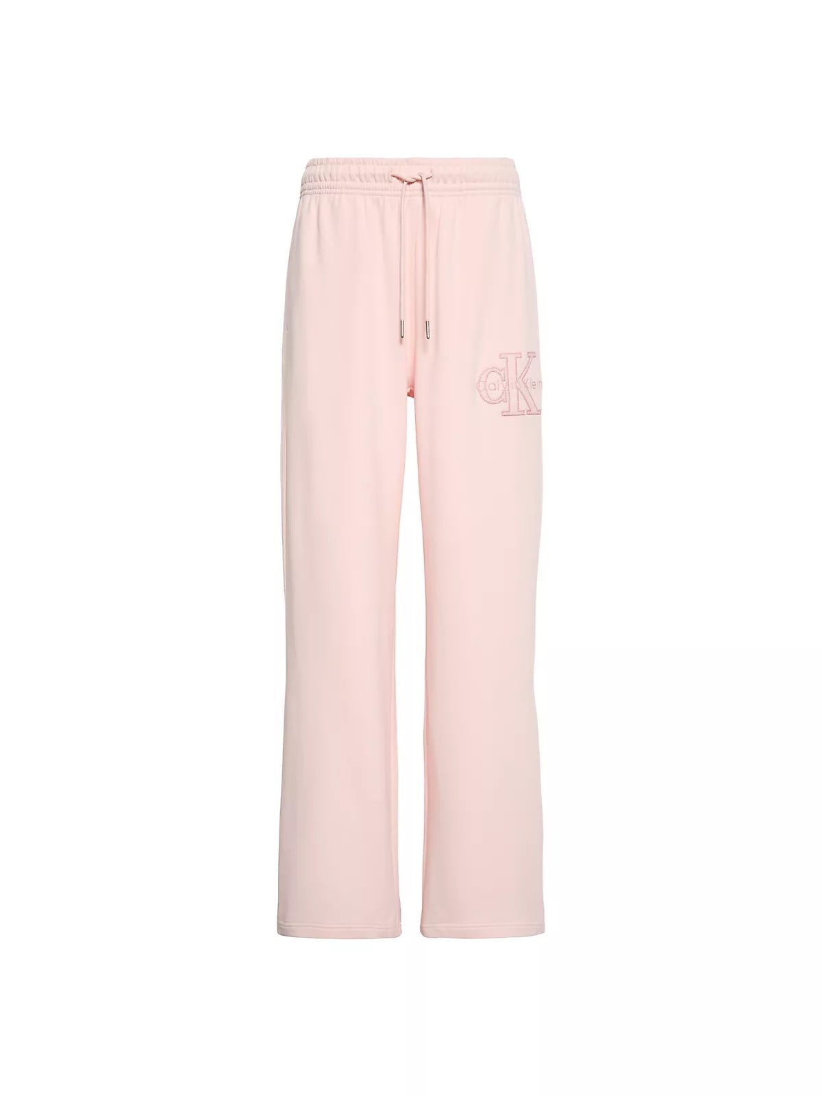 Calvin Klein Calvin Klein Kadın Rahat Kesim CK Logo İşlemeli Geniş Paça Pembe Eşofman Altı LV047G822G-VG3