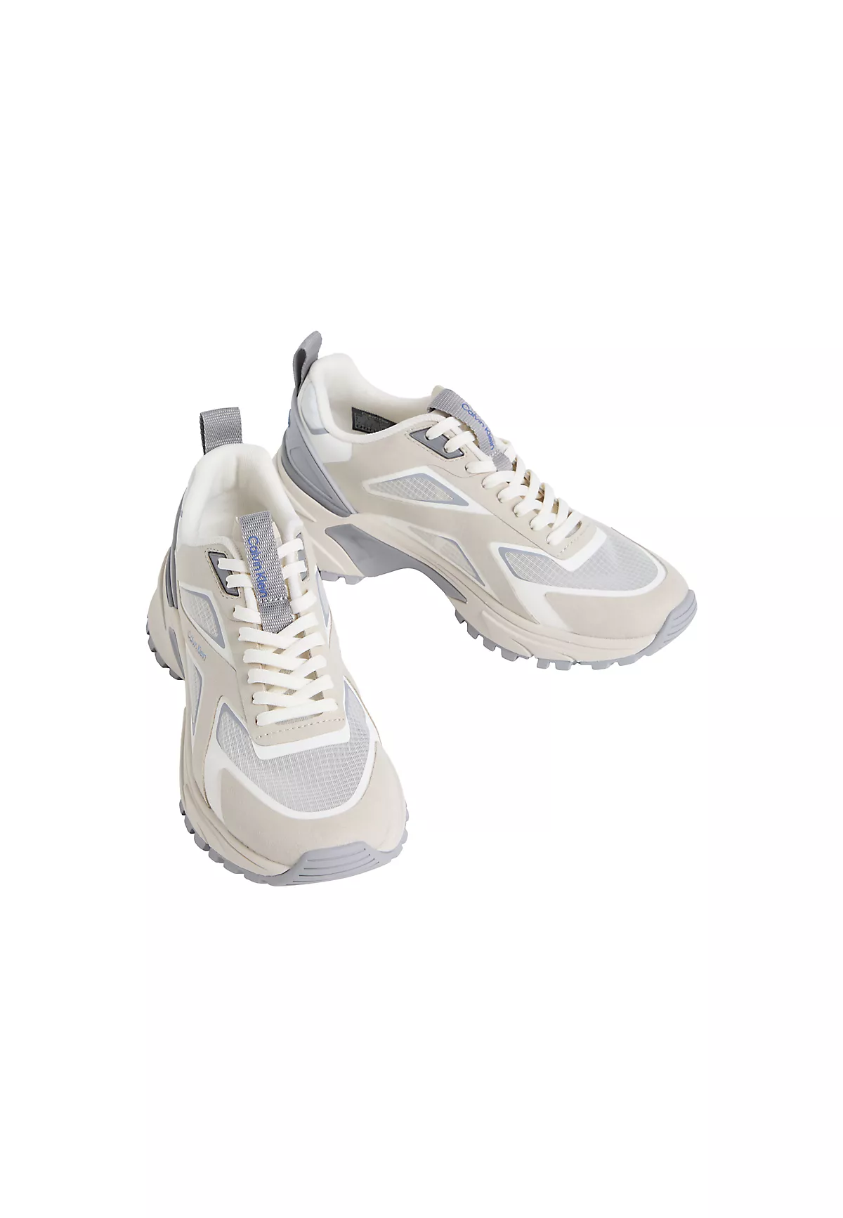 Calvin Klein Calvin Klein Kadın Rahat ve Yüksek Tabanlı Logo Detaylı Bej Sneaker HW0HW03019-0GC