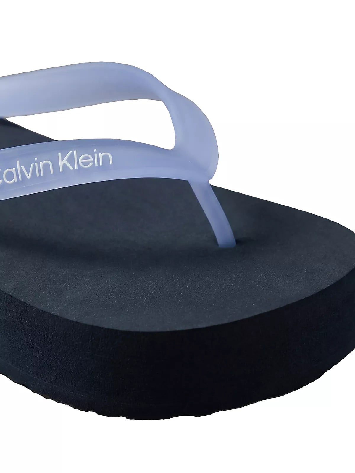 Calvin Klein Calvin Klein Kadın Rahat Taban Deri CK Desen Günlük Kullanım Mavi Terlik HW0HW03120-CIY