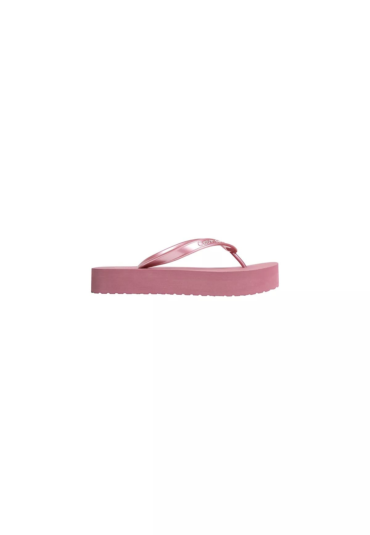 Calvin Klein Calvin Klein Kadın Rahat Taban Deri CK Desen Günlük Kullanım Mor Terlik HW0HW03120-VCE