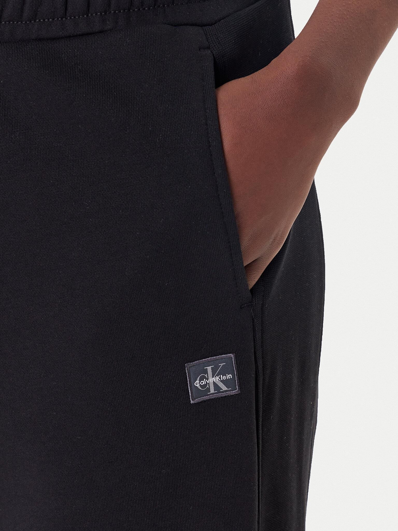 Calvin Klein Calvin Klein Kadın Rahat Kalıp Beli Lastikli Pamuklu Geniş Paça Siyah Eşofman Altı LV047C249G-UB1