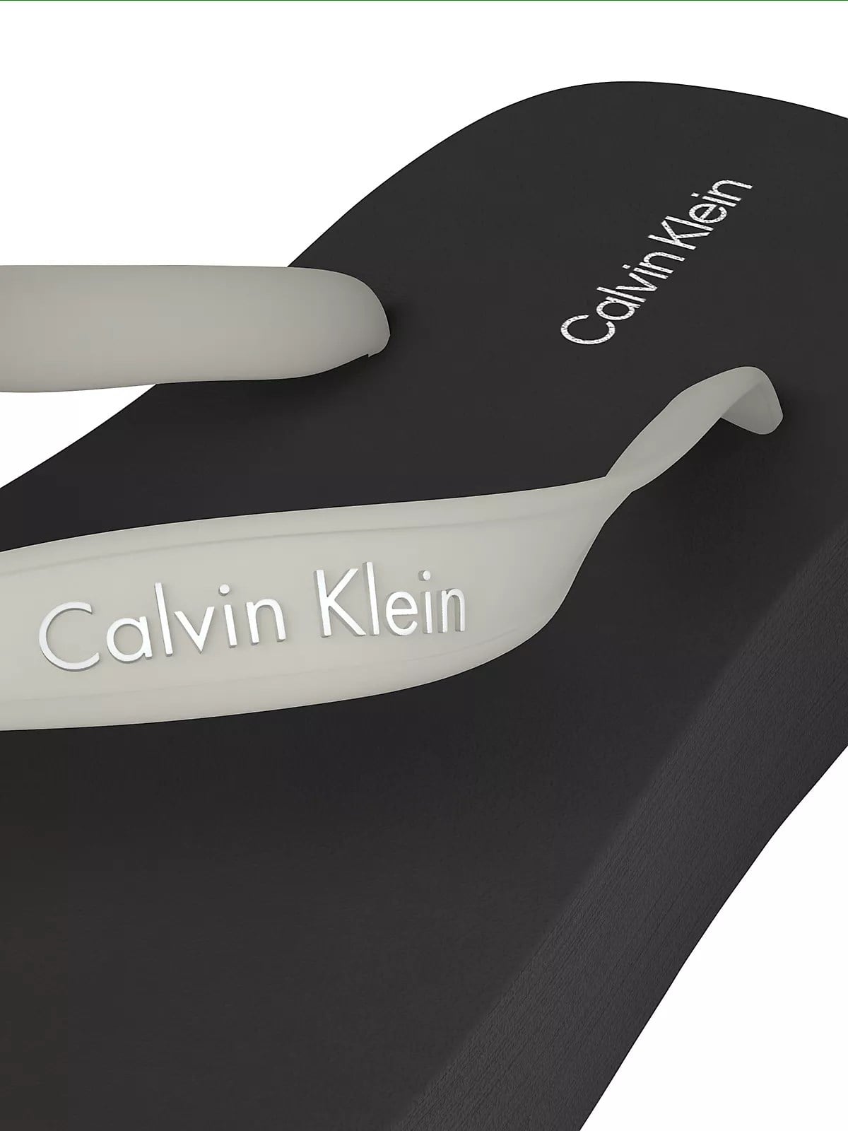 Calvin Klein Calvin Klein Kadın Rahat Taban Deri CK Desen Günlük Kullanım Siyah Terlik HW0HW03120-06Y