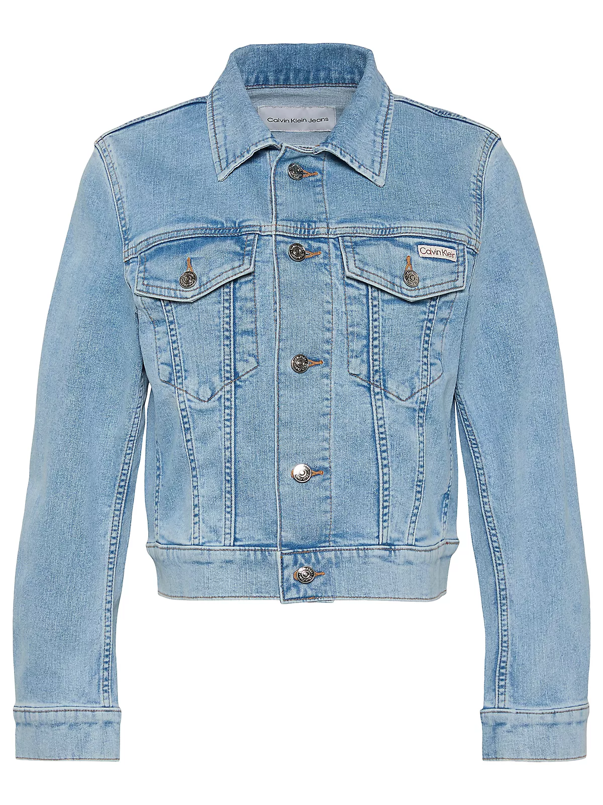 Calvin Klein Calvin Klein Kadın Regular Fit Cep Detaylı Gömlek Yaka Uzun Kollu Mavi Ceket LV047F672G-1XT