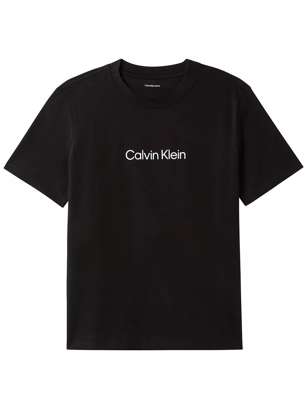 Calvin Klein Calvin Klein Kadın Regular Fit Yuvarlak Yakalı Logo Baskılı Kısa Kollu Crop Siyah T-Shirt LV044G801G-UB1
