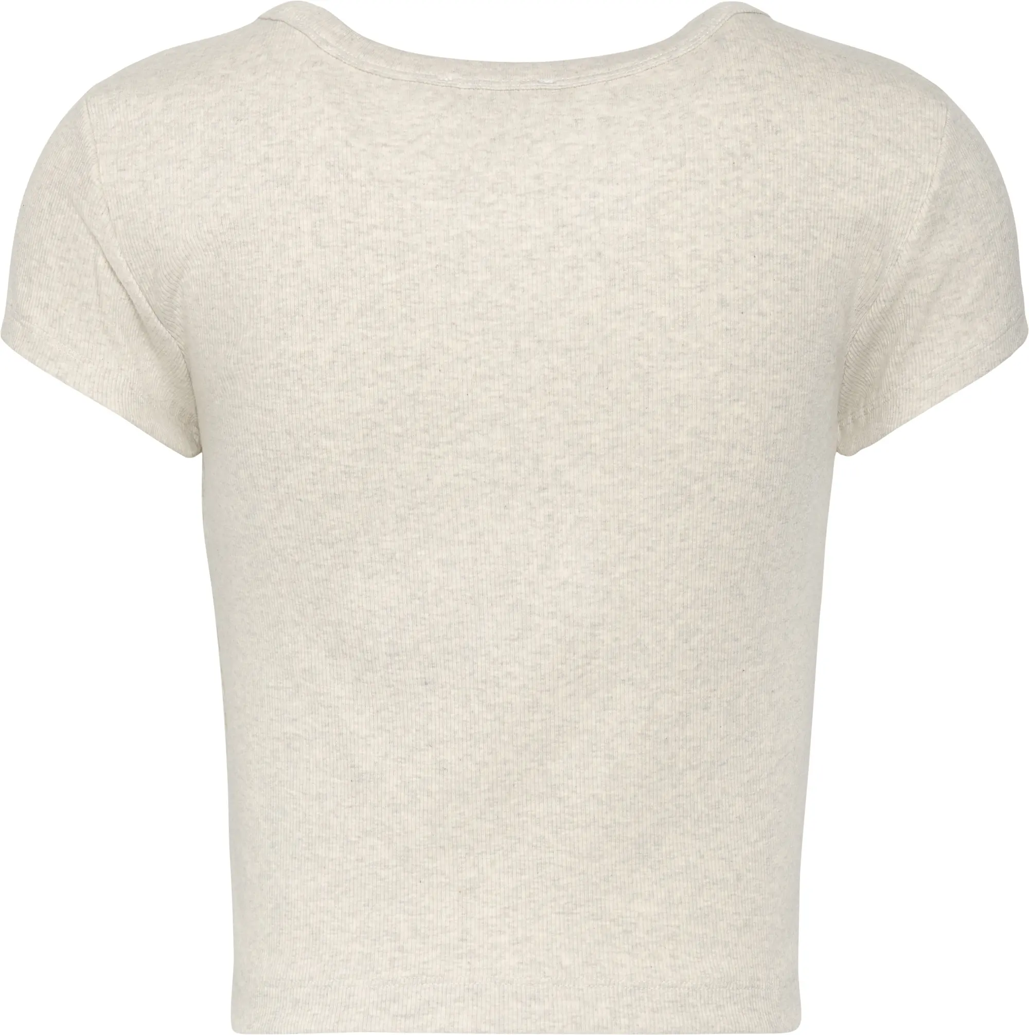 Calvin Klein Calvin Klein Kadın Slim Fit Yuvarlak Yaka Pamuklu Kısa Kollu Gri T-Shirt LV047C200G-P4P