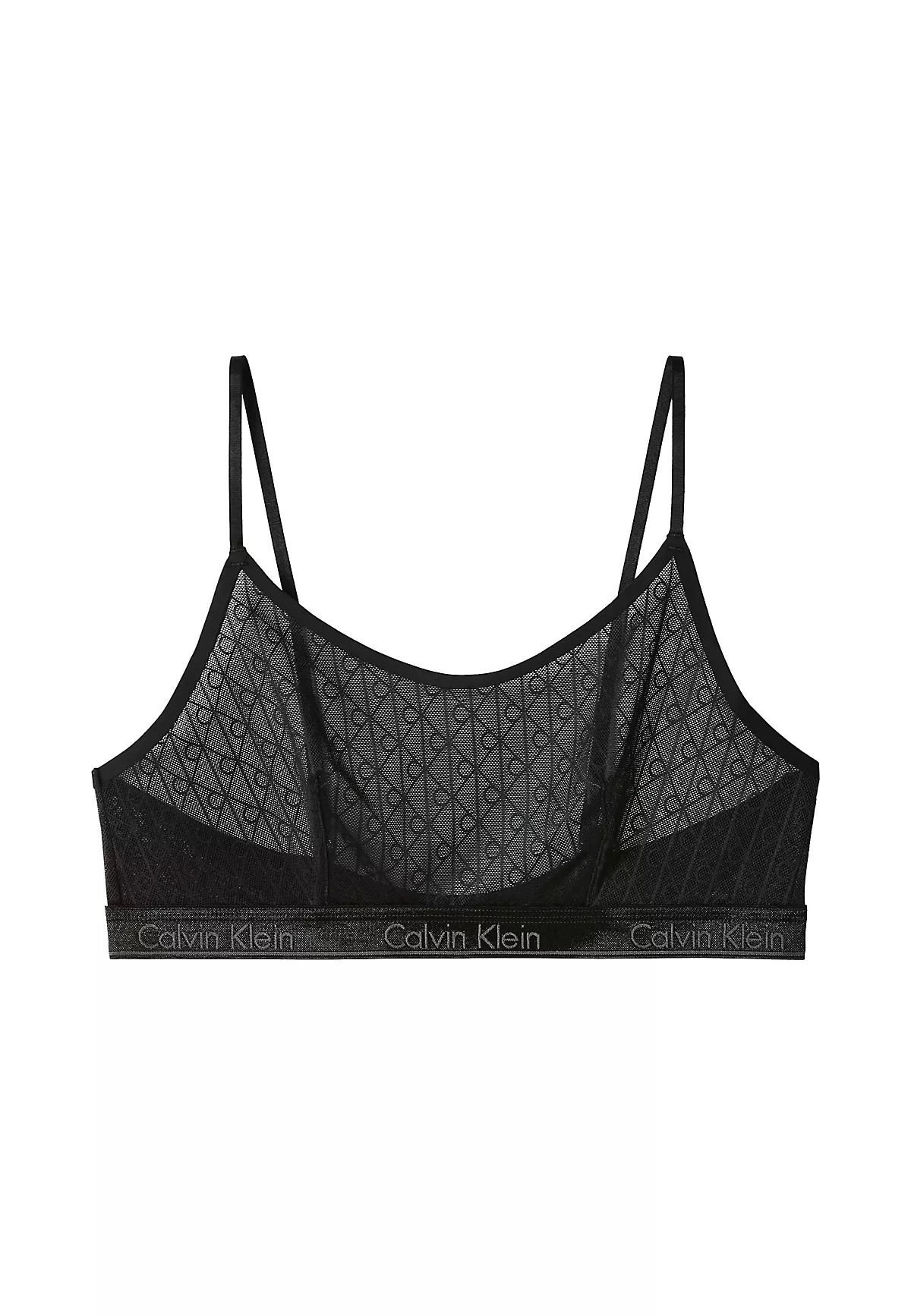 Calvin Klein Calvin Klein Kadın Slim Fit Dokuma Kumaş Mini Siyah Büstiyer LV00QF8871-UB1